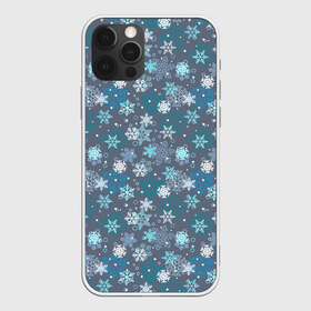 Чехол для iPhone 12 Pro Max с принтом Снежинки , Силикон |  | merry christmas | дед мороз | ёлка | зима | мороз | новый год | подарок | праздник | рождество | с новым годом | санта клаус | снег | снеговик | снегурочка | снежинки | снежные узоры | узоры