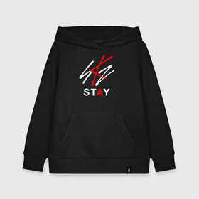 Детская толстовка хлопок с принтом STRAY KIDS , 100% хлопок | Круглый горловой вырез, эластичные манжеты, пояс, капюшен | Тематика изображения на принте: bang chan | changbin | felix | han | hyunjin | i.n. | k pop | lee know | seungmin | skz | stray kids | идолы | к поп