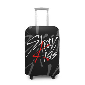 Чехол для чемодана 3D с принтом STRAY KIDS , 86% полиэфир, 14% спандекс | двустороннее нанесение принта, прорези для ручек и колес | bang chan | changbin | felix | han | hyunjin | i.n. | k pop | lee know | seungmin | skz | stray kids | идолы | к поп