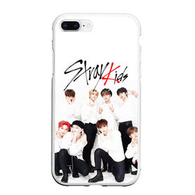 Чехол для iPhone 7Plus/8 Plus матовый с принтом STRAY KIDS , Силикон | Область печати: задняя сторона чехла, без боковых панелей | bang chan | changbin | felix | han | hyunjin | i.n. | k pop | lee know | seungmin | skz | stray kids | идолы | к поп