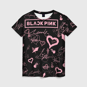 Женская футболка 3D с принтом BLACKPINK , 100% полиэфир ( синтетическое хлопкоподобное полотно) | прямой крой, круглый вырез горловины, длина до линии бедер | blackpink | blink | bts | exo | icecream | jennie | jisoo | korea | kpop | lisa | love | rose | блекпинк | девушки | корея | кпоп | музыка