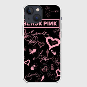 Чехол для iPhone 13 mini с принтом BLACKPINK ,  |  | Тематика изображения на принте: blackpink | blink | bts | exo | icecream | jennie | jisoo | korea | kpop | lisa | love | rose | блекпинк | девушки | корея | кпоп | музыка
