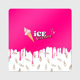 Магнит виниловый Квадрат с принтом Ice Cream BlackPink , полимерный материал с магнитным слоем | размер 9*9 см, закругленные углы | blackpink | blink | bts | exo | icecream | jennie | jisoo | korea | kpop | lisa | love | rose | блекпинк | девушки | корея | кпоп | музыка