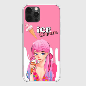 Чехол для iPhone 12 Pro с принтом BLACKPINK Ice Cream , силикон | область печати: задняя сторона чехла, без боковых панелей | blackpink | blink | bts | exo | icecream | jennie | jisoo | korea | kpop | lisa | love | rose | блекпинк | девушки | корея | кпоп | музыка