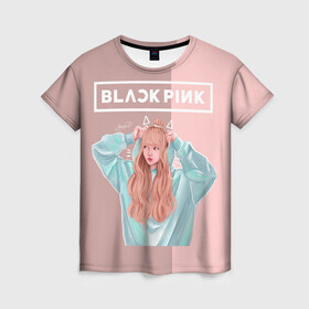 Женская футболка 3D с принтом BlackPink , 100% полиэфир ( синтетическое хлопкоподобное полотно) | прямой крой, круглый вырез горловины, длина до линии бедер | blackpink | blink | bts | exo | icecream | jennie | jisoo | korea | kpop | lisa | love | rose | блекпинк | девушки | корея | кпоп | музыка