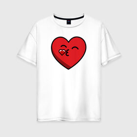 Женская футболка хлопок Oversize с принтом Сердце Мама , 100% хлопок | свободный крой, круглый ворот, спущенный рукав, длина до линии бедер
 | family | family look | детские | для всей семьи | семейные | семья | фэмили лук