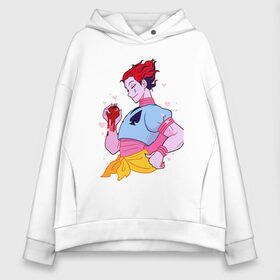 Женское худи Oversize хлопок с принтом Hunter x Hunter - Hisoka , френч-терри — 70% хлопок, 30% полиэстер. Мягкий теплый начес внутри —100% хлопок | боковые карманы, эластичные манжеты и нижняя кромка, капюшон на магнитной кнопке | anime | hisoka | hunter x hunter | joker | аниме | антагонист | джокер | злодей | карты | охотник против охотника | хантер х хантер | хисока | хисока мороу