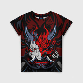 Детская футболка 3D с принтом SAMURAI LVL UP , 100% гипоаллергенный полиэфир | прямой крой, круглый вырез горловины, длина до линии бедер, чуть спущенное плечо, ткань немного тянется | Тематика изображения на принте: 2019 | cd project red | cyberpunk 2077 | cyberpunk fashion | hacker | keanu reeves | maelstrom | militech | night city | quadra | samurai | samurai cyberpunk 2077 | sci fi | trauma team | v | ви | киану ривз | киберпанк 2077 | логотип | роб