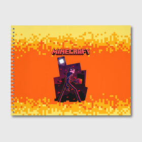 Альбом для рисования с принтом Minecraft , 100% бумага
 | матовая бумага, плотность 200 мг. | minecraft | алекс | белый | блоки | ведьма | взрывчатка | визера | волк | гаст | добывать | дракон | зеленый куб | зомби | игра | крафт | крипер | кубики | лошадка | майн | майнкрафт | манкрафт | овечка | оцелот