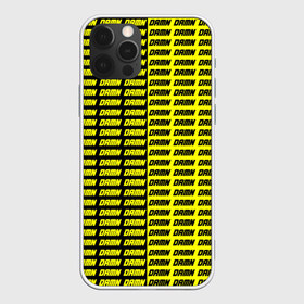 Чехол для iPhone 12 Pro Max с принтом DAMN , Силикон |  | black | damn | damn jacket | damn lettering | damn mug | damn print | damn t shirt | for cool | yellow | yellow and black | для крутых | желтый | желтый и черный | кофта damn | кружка damn | надпись damn | принт damn | футболка damn | черный