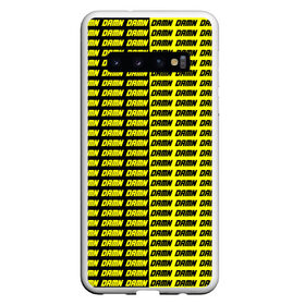 Чехол для Samsung Galaxy S10 с принтом DAMN , Силикон | Область печати: задняя сторона чехла, без боковых панелей | black | damn | damn jacket | damn lettering | damn mug | damn print | damn t shirt | for cool | yellow | yellow and black | для крутых | желтый | желтый и черный | кофта damn | кружка damn | надпись damn | принт damn | футболка damn | черный