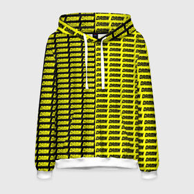Мужская толстовка 3D с принтом DAMN , 100% полиэстер | двухслойный капюшон со шнурком для регулировки, мягкие манжеты на рукавах и по низу толстовки, спереди карман-кенгуру с мягким внутренним слоем. | black | damn | damn jacket | damn lettering | damn mug | damn print | damn t shirt | for cool | yellow | yellow and black | для крутых | желтый | желтый и черный | кофта damn | кружка damn | надпись damn | принт damn | футболка damn | черный