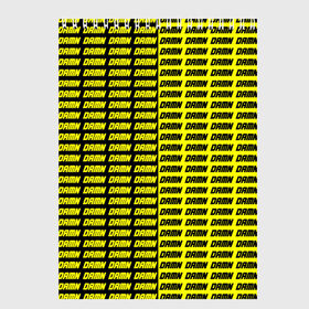 Скетчбук с принтом DAMN , 100% бумага
 | 48 листов, плотность листов — 100 г/м2, плотность картонной обложки — 250 г/м2. Листы скреплены сверху удобной пружинной спиралью | Тематика изображения на принте: black | damn | damn jacket | damn lettering | damn mug | damn print | damn t shirt | for cool | yellow | yellow and black | для крутых | желтый | желтый и черный | кофта damn | кружка damn | надпись damn | принт damn | футболка damn | черный