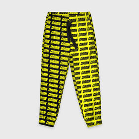 Детские брюки 3D с принтом DAMN , 100% полиэстер | манжеты по низу, эластичный пояс регулируется шнурком, по бокам два кармана без застежек, внутренняя часть кармана из мелкой сетки | Тематика изображения на принте: black | damn | damn jacket | damn lettering | damn mug | damn print | damn t shirt | for cool | yellow | yellow and black | для крутых | желтый | желтый и черный | кофта damn | кружка damn | надпись damn | принт damn | футболка damn | черный