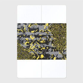 Магнитный плакат 2Х3 с принтом Камень, золото, кара , Полимерный материал с магнитным слоем | 6 деталей размером 9*9 см | Тематика изображения на принте: абстракция | жёлтый | золото | камень | кора | краска | пятна | узор | фантастик | футуризм | цвета 2021 | цветы