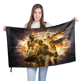 Флаг 3D с принтом Destiny 2 : Beyond Light , 100% полиэстер | плотность ткани — 95 г/м2, размер — 67 х 109 см. Принт наносится с одной стороны | beyond | destiny 2 | light | игра | шутера