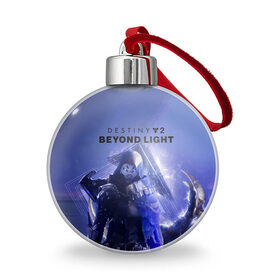 Ёлочный шар с принтом Destiny 2 : Beyond Light , Пластик | Диаметр: 77 мм | Тематика изображения на принте: beyond | destiny 2 | light | игра | шутера