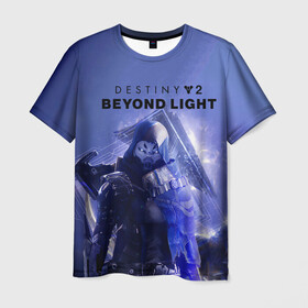 Мужская футболка 3D с принтом Destiny 2 : Beyond Light , 100% полиэфир | прямой крой, круглый вырез горловины, длина до линии бедер | beyond | destiny 2 | light | игра | шутера