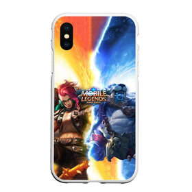 Чехол для iPhone XS Max матовый с принтом Mobile Legends Bang Bang , Силикон | Область печати: задняя сторона чехла, без боковых панелей | bang | legends | mobile | игра