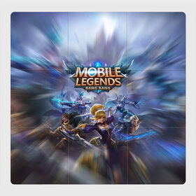 Магнитный плакат 3Х3 с принтом Mobile Legends (Z) , Полимерный материал с магнитным слоем | 9 деталей размером 9*9 см | 515 unite | bang bang | battle arena | moba | mobile legends | mobile legends bang bang | online battle arena