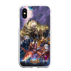 Чехол для iPhone XS Max матовый с принтом Mobile Legends Bang Bang , Силикон | Область печати: задняя сторона чехла, без боковых панелей | bang | legends | mobile | игра