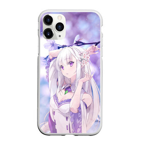 Чехол для iPhone 11 Pro матовый с принтом Эмилия , Силикон |  | anime | emilia | re zero | re: zero kara hajimeru isekai seikatsu | re: жизнь с нуля в альтернативном мире | ре зеро | эмилия