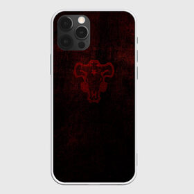 Чехол для iPhone 12 Pro Max с принтом Черный клевер , Силикон |  | asta | black clover | bulls | акума | аста | быки | демон | пятилистник | черный клевер