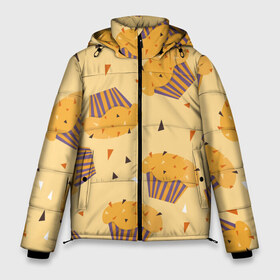 Мужская зимняя куртка 3D с принтом Капкейки на желтом фоне , верх — 100% полиэстер; подкладка — 100% полиэстер; утеплитель — 100% полиэстер | длина ниже бедра, свободный силуэт Оверсайз. Есть воротник-стойка, отстегивающийся капюшон и ветрозащитная планка. 

Боковые карманы с листочкой на кнопках и внутренний карман на молнии. | еда | желтый | капкейки | кондитер | оранжевый | паттерн | пирожное | повар | сладости | узор | хеллоуин