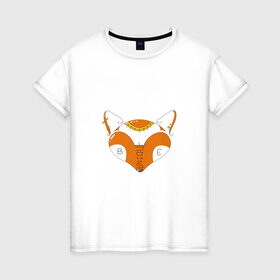 Женская футболка хлопок с принтом Be Unique , 100% хлопок | прямой крой, круглый вырез горловины, длина до линии бедер, слегка спущенное плечо | lettering | корона | леттеринг | лис | лиса | лисица | молодость | пирсинг