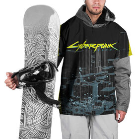 Накидка на куртку 3D с принтом Город CYBERPUNK 2077 , 100% полиэстер |  | 2077 | cyberpunk | cyberpunk 2077 | город | игра | киберпанк | панк