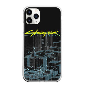 Чехол для iPhone 11 Pro матовый с принтом Город CYBERPUNK 2077 , Силикон |  | 2077 | cyberpunk | cyberpunk 2077 | город | игра | киберпанк | панк