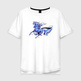 Мужская футболка хлопок Oversize с принтом Ветер для моих крыльев , 100% хлопок | свободный крой, круглый ворот, “спинка” длиннее передней части | flying | wings | крылья | лошадь | полет | пони