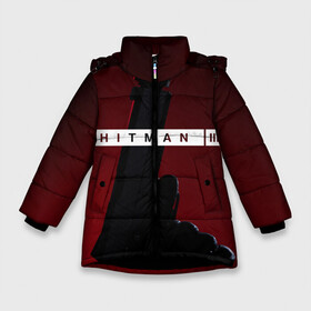 Зимняя куртка для девочек 3D с принтом Hitman III , ткань верха — 100% полиэстер; подклад — 100% полиэстер, утеплитель — 100% полиэстер. | длина ниже бедра, удлиненная спинка, воротник стойка и отстегивающийся капюшон. Есть боковые карманы с листочкой на кнопках, утяжки по низу изделия и внутренний карман на молнии. 

Предусмотрены светоотражающий принт на спинке, радужный светоотражающий элемент на пуллере молнии и на резинке для утяжки. | hitman | hitman 3 | hitman iii | красный | надпись | пистолет | хитман | хитман 3