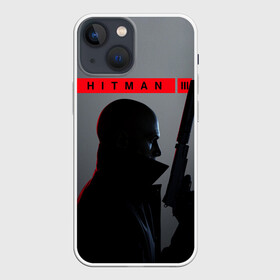 Чехол для iPhone 13 mini с принтом Hitman III ,  |  | hitman | hitman 3 | hitman iii | красный | надпись | хитман | хитман 3