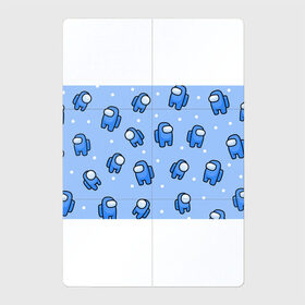 Магнитный плакат 2Х3 с принтом Among Us - Синий цвет , Полимерный материал с магнитным слоем | 6 деталей размером 9*9 см | among us | boy | амонг | детский | игра | мальчикам | мультяшный | паттерн | синий | сыну | узор | эмонг ас