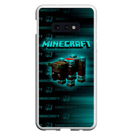 Чехол для Samsung S10E с принтом Minecraft , Силикон | Область печати: задняя сторона чехла, без боковых панелей | minecraft | алекс | белый | блоки | ведьма | взрывчатка | визера | волк | гаст | добывать | дракон | зеленый куб | зомби | игра | крафт | крипер | кубики | лошадка | майн | майнкрафт | манкрафт | овечка | оцелот