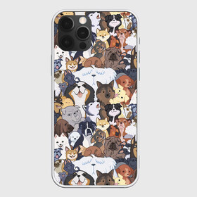 Чехол для iPhone 12 Pro Max с принтом Dogs , Силикон |  | Тематика изображения на принте: cобака | доберман | животное | звери | кинолог | корги | милый | мордочка | овчарка | паттерн | пес | пудель | стикербомбинг | щенок | я люблю собак