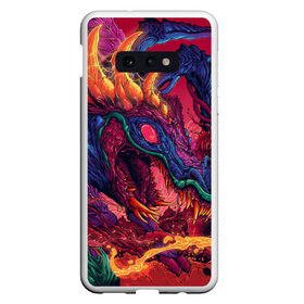 Чехол для Samsung S10E с принтом HYPER BEAST , Силикон | Область печати: задняя сторона чехла, без боковых панелей | awp | counter strike | cs go | game | hyper beast | skin | swat | terrorist | warning | авп | автомат | винтовка | дракон | игры | компьютерная игра | контер страйк | контр страйк | кс го | монстр | оружие | скин | спецназ | хайпер бист