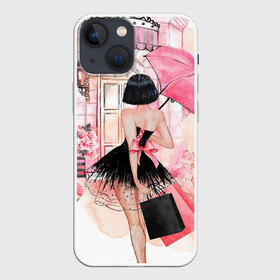 Чехол для iPhone 13 mini с принтом Хочу в Париж ,  |  | макарунс | париж | путешествия | розовое | шоппинг