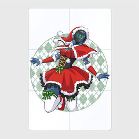 Магнитный плакат 2Х3 с принтом Новогодняя Мэг , Полимерный материал с магнитным слоем | 6 деталей размером 9*9 см | warframe | арт | бант | бантик | банты | варфрейм | корсет | мег | мэг | новый год | рисунок | рождественский костюм | рождественское платье | рождество | чулки