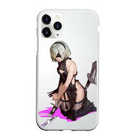 Чехол для iPhone 11 Pro Max матовый с принтом NIER AUTOMATA 2B , Силикон |  | 2b | 2b nier automata | a2 | anime | girl | nier | nier automata | nier: automata | sword | yorha | аниме | девочка | девушка | игра | игры | меч | ниер | ниер автомата | ниир автомата | ньер автомата | туби