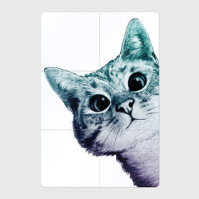 Магнитный плакат 2Х3 с принтом Любопытный кот , Полимерный материал с магнитным слоем | 6 деталей размером 9*9 см | cat | домашние животные | животные | звери | кат | кот | котенок | коты | кошка