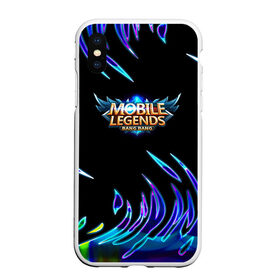 Чехол для iPhone XS Max матовый с принтом Mobile Legends Bang Bang , Силикон | Область печати: задняя сторона чехла, без боковых панелей | bang bang | logo | logo game | moba | mobile legends | mobile moba | логотипы игр | моба | мобайл легенд | мобайл легендс | мобильные игры | мобильные легенды