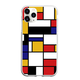 Чехол для iPhone 11 Pro Max матовый с принтом Color blocking , Силикон |  | geometry | retro | retro style | stripes | urban | vintage | абстракция | винтаж | геометрические | геометрия | городской | девяностые | искусство | клетка | колор блок | линии | мондриан | полосатый | полоска | полосы