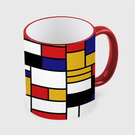 Кружка с принтом Color blocking , керамика | ёмкость 330 мл | geometry | retro | retro style | stripes | urban | vintage | абстракция | винтаж | геометрические | геометрия | городской | девяностые | искусство | клетка | колор блок | линии | мондриан | полосатый | полоска | полосы