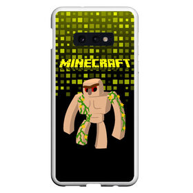 Чехол для Samsung S10E с принтом Minecraft , Силикон | Область печати: задняя сторона чехла, без боковых панелей | minecraft | алекс | белый | блоки | ведьма | взрывчатка | визера | волк | гаст | добывать | дракон | зеленый куб | зомби | игра | крафт | крипер | кубики | лошадка | майн | майнкрафт | манкрафт | овечка | оцелот