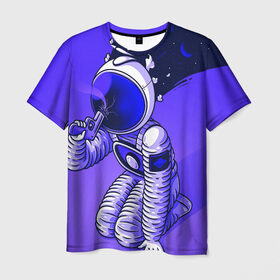 Мужская футболка 3D с принтом Космонавт , 100% полиэфир | прямой крой, круглый вырез горловины, длина до линии бедер | cosmonavt | galaxy | nasa | nebula | space | star | абстракция | астронавт | вселенная | галактика | звезда | звезды | космический | космонавт | наса | планеты | скафандр