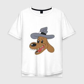 Мужская футболка хлопок Oversize с принтом детектив сэм , 100% хлопок | свободный крой, круглый ворот, “спинка” длиннее передней части | doodle | freelance police | max | sam | игра | кролик | макс | мультфильм | парные | пес | сэм