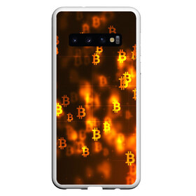 Чехол для Samsung Galaxy S10 с принтом BITCOIN KRYPTONATE , Силикон | Область печати: задняя сторона чехла, без боковых панелей | bitcoin | btc | биткоин | валюта | деньги | криптовалюта