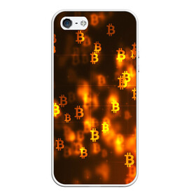 Чехол для iPhone 5/5S матовый с принтом BITCOIN KRYPTONATE , Силикон | Область печати: задняя сторона чехла, без боковых панелей | bitcoin | btc | биткоин | валюта | деньги | криптовалюта